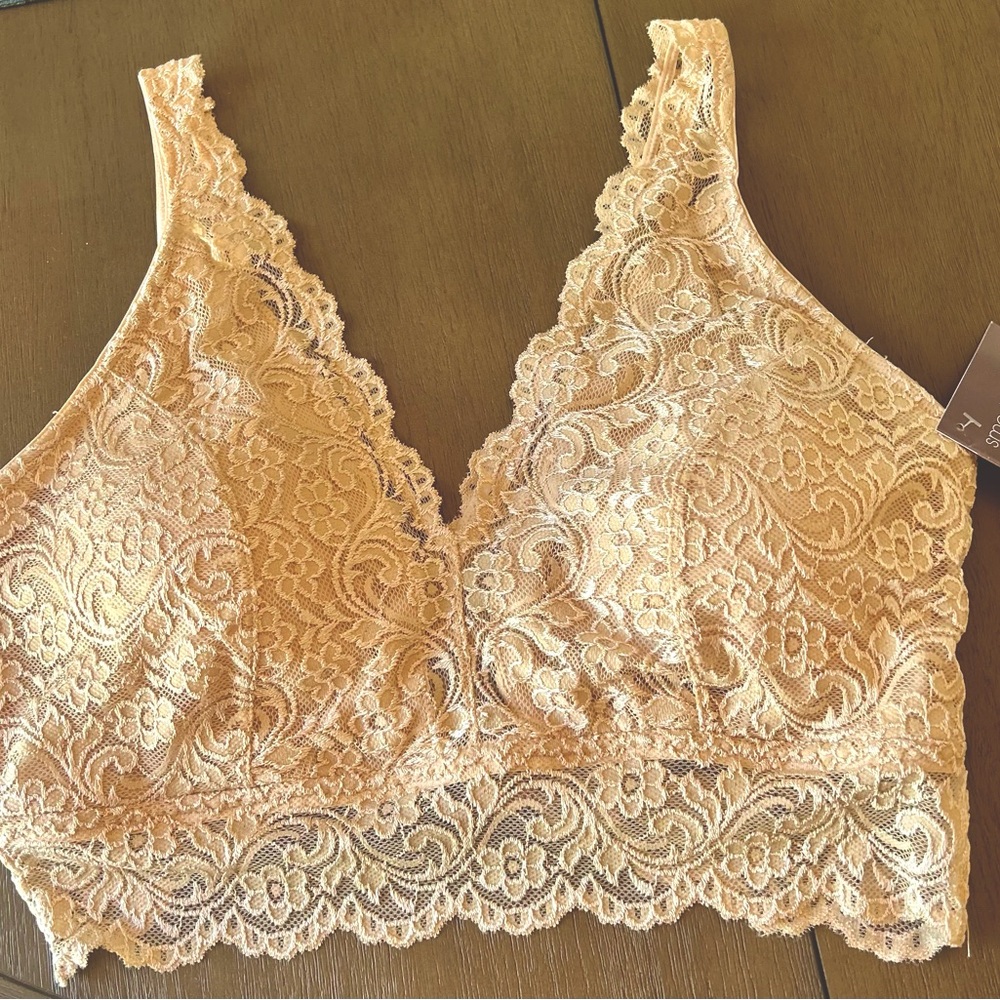 NEW WITH TAGS Signature Lace Deep V Bralette | In The Buff Lace XXL/2XL